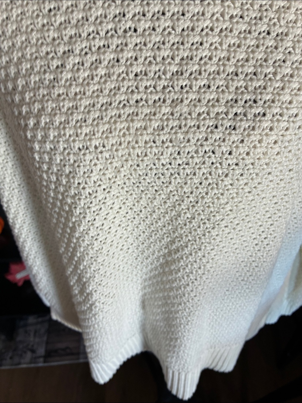 Gap Women’s Cream Knit Crewneck Sweater - Classic Everyday Pullover M - Picture 6 of 10
